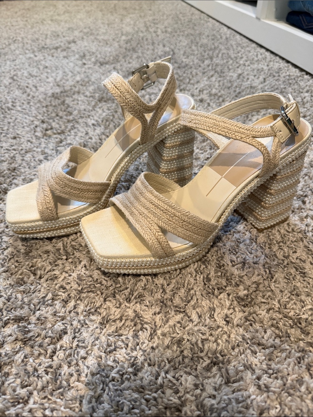 Anira Pearl Heels Ivory Pearls